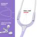 SCIAN Dual Head Stethoscope for Nurses & Doctors | Classic Stainless Steel Home Diagnostics | Medical Supplies with Carrying Bag - Pearlescent Purple - Buy Online on SooperMarket.com