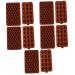 Alipis 10 Pcs Chocolate Mold Cookie Baking Soap Mold Silicone Lollipop Mold Muffin Silicone Molds Pudding Kitchen Frying Mould Ice Cube Trays Chocolate Baking Mold Ice Cubes Fondant Mold