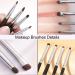 NTRUXZP 4 Pieces Professional Eye Makeup Brushes Eye Make-Up Brushes Eye Shadow Brush for Contour and Definition Application Shades Eyeshadow Eyeliner Eye Makeup (Black) - Buy Online on SooperMarket.com