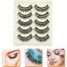 KALLORY False Eyelashes 10 Pairs Decorative Fake Lash Shiny Gems Eyelashes Women Makeup Supplies False Lashes - Buy Online on SooperMarket.com