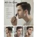 UNIBONO All-in-One Rechargeable Nasal Hair Cutter Kit | Painless Nose Trimmer for Men with Mini Facial & Eyebrow Razor | Green - Buy Online on SooperMarket.com