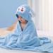 Hooded Baby Towel - Ultra Soft, Absorbent Beach/Bath Towel 70x140 cm (Blue) - Buy Online on SooperMarket.com
