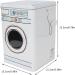 TITA-DONG Modern Washing Powder Storage Tin - Large Capacity Metal Laundry Detergent Canister in Blue - Buy Online on SooperMarket.com