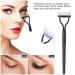 5PCS Eyelash Brush Separator & Comb Set - Prevent Clumping Easy-to-Use Mascara Fan Tools for Perfect Eye Brow Application - Black - Buy Online on SooperMarket.com
