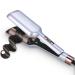 32mm (1.25") Aima Beauty Twins Mermaid Hair Waver Anti-Scald Hair Crimper Beach Wave Curling Iron Curling Wand 2 Barrel (Purple) 15S Heats Up for Short/Medium/Long Hair 1.25 Inch 2 Barrel Light Purple