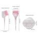 3PC Hair Dye Set - Color Mixer & Tinting Brush for Home & Salon Use | Pink Hair Coloring Comb & Barber Tools - Buy Online on SooperMarket.com