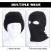 Skhaovs 2 Pack Knitted Sturm Hood Warm Winter Ski Mask Balaclava for Men & Women | Black Full Face Mask for Outdoor Sports - Buy Online on SooperMarket.com