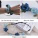 Flower Crown Floral Headband for Women Girls Flower Headbands for Girls Women Flowers for Hair Blue Floral Hair Accessories for Girls Teenagers Flower Hair Band Floral crown for Girls Women - Buy Online on SooperMarket.com