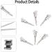 JEKUGOT 60 Pieces Metal Duck Billed Hair Clips Silver Hairdressing Single Prong Curl Clips with Storage Box Alligator Clips Hair Pins for DIY Making Hair Bows Hair Accessory Hair Extensions - Buy Online on SooperMarket.com