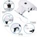 Rechargeable Magnifying Glasses with Light and Interchangeable Lenses for Close Work - 1.0X - 3.5X Magnification - Ideal for Reading, Arts, Crafts, and Hobbies - Buy Online on SooperMarket.com
