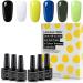 LagunaMoon Neon Gel Nail Polish Set - 6 Vibrant Colors for Salon-Quality DIY Nails - UV/LED Soak Off Lacquer Kit for Manicure & Pedicure - Greener Pastures Collection - Buy Online on SooperMarket.com