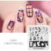 Alexnailart Christmas Halloween Nail Stamping Plate (CHRISTMAS 021) - Manicure Templates for Festive Nail Art - Buy Online on SooperMarket.com