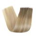 LAAVOO Real Hair Tape Extensions - 60cm Blond Ombre Balayage #8/27/60 | 5Pcs Virgin Hair Perfect for Seamless Volume & Length - Buy Online on SooperMarket.com