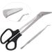 Professional Nail Scissors Long Handled Sharpp Nail Clippers Cutters Stainless Steel Manicure Scissors for Fingernail & Toenail - Buy Online on SooperMarket.com