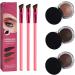 Lovelycat 4D hair pencil eyebrow pencil ultra-thin 4D hair pencil professional angle Makeup brush ultra-thin eyebrow pencil (3PC)