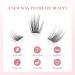 Cuckoo Cluster Lashes - 100 Pc 3D Fluffy DIY Eyelash Extensions - C Curl Mixed Length Individual Cluster Lashes for Volume - Cluster Lash-01 - Buy Online on SooperMarket.com