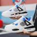 Adoff Basketball Shoes for Kids | Universal Casual Sports Shoes for Boys & Girls | Size 36 EU | Blue & White - Buy Online on SooperMarket.com
