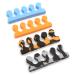 PrettyClaw Foam Toe Separators - 24 Pieces - Nail Polish Toe Spacers in Orange, Gray, Blue - Pedicure Toe Separators for Perfectly Polished Toenails - Buy Online on SooperMarket.com