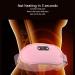 Menstrual Heating Pillows for Women - Portable Electric Heating Belt with 6-Speed Vibration & Fast Heating - Pink - Buy Online on SooperMarket.com