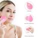 6 Pcs Makeup Blender Beauty Sponge Set - Latex-Free Sponges for Liquid, Cream, and Powder Foundation - Super Soft Beauty Blender Set in Light Pink - Buy Online on SooperMarket.com