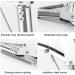 Tianbi Heavy Duty Collapsible Snake Tongs Reptile Eel Grabber Catcher Stick Stainless Steel Garbage Clip Wide Jaw Handling Pliers for Indoor & Outdoor - Buy Online on SooperMarket.com