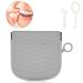 Silicone Retainer Case - Portable Orthodontic Box for Braces Aligners & Mouth Guards - Slim Design with Vent Holes - Ideal for Travel - Grey - Buy Online on SooperMarket.com