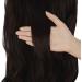 Dark Brown Halo Hair Extension 18 Inch Wavy Curly Synthetic Hairpiece - Heat Friendly Fiber - No Clip - OMGREAT - Buy Online on SooperMarket.com