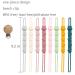 DeMissir Silicone Pacifier Clips Holder - 4Pcs Cute Frogs Design for Baby Boys and Girls - Buy Online on SooperMarket.com