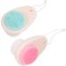 FRCOLOR Pack of 8 Double-Sided Facial Cleansing Brush Face Scrub Scrubber Silicone Facial Cleanser Handle Facial Brush Bathroom Accessories Painted - Buy Online on SooperMarket.com