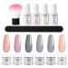 Roseflower Dipping Powder Nails Kit 6 Colors Nude Dip Nails Powder Starter Kit with Base Coat Top Coat Staubinel Nail Fee - DIY Salon Manikure at Home - BLASSING GLING SLING LAITS HANDING DELICATION #10