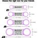 Tagme 2 Pack Personalized Dog Tags for Small & Medium Breeds - Engraved ID Tags in Purple - XL Size - Buy Online on SooperMarket.com