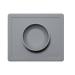 ezpz Happy Bowl (Gray) - 100% Silicone Suction Bowl with Built-in Placemat for Toddlers + Preschoolers Dishwasher Safe Grey
