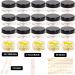 20x 10ml Transparent Jars with Lids | Empty Lip Balm & Cream Containers - Ideal for eCommerce Shipping Worldwide - Buy Online on SooperMarket.com