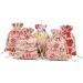 KOMBIUDA 50 Pcs Calendar Chritmas Candy Chrismas Garland Pouch for Christmas Storage Bag Drawstring Size 2 As Shown - Buy Online on SooperMarket.com