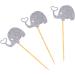 Warmhm 3pcs Cocktail Picks Elephant Cupcake Picks Topper Heart Glitter Picks Food Elephant Cupcake Toppers Gold Glitter Toppers Paper Cups Stick Fruit Topper Heart Wedding Earth Tones Rod - Buy Online on SooperMarket.com