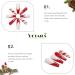 Vatocu Christmas Snowflakes Glitter False Nails - 24pcs Long Xmas Press on Nails for Women and Girls - Buy Online on SooperMarket.com