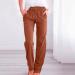 WABEOR Wide Leg Linen Pants for Women Plus Size - Comfy Cotton Trousers I-brown 3X-Large - Buy Online on SooperMarket.com