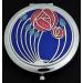 Mackintosh Two Roses Design Purple Compact Mirror - Elegant and Practical Accessory - Buy Online on SooperMarket.com