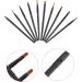Angoily 20 Pcs Nose Shadow Brush Mix Miss Wooden Handle Brush 13x0.8cmx2pcs Blackx2pcs - Buy Online on SooperMarket.com