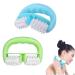 2 pieces of massage rollers with a D-shaped handle anti-cellulite scooter against cellulite and skin problems for anti-cellulite anti-aging smooth skin.
