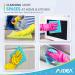 100-Pack AIDEA Microfiber Cleaning Cloths | Lint-Free, Highly Absorbent | for House, Kitchen, Car, Window | 12in.x12in. | Streak-Free Cleaning Solution - Buy Online on SooperMarket.com