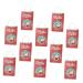 Healeved 10pcs Christmas Paper Bags Paper Gift Bag Christmas Gift Bags Christmas Bag Christmas Goodie Bag Paper Sweet Bag Brown Paper Bag Party Bags with Handles Portable Elder Candy Bag
