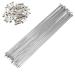 10 x 14G Bicycle Spokes with Nipples,26inch 700C Wheels Stainless Steel Mountain Road Bike High Strength Bicycle Spokes(264MM)