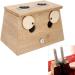 Moxibustion Box - 3 Types Moxa Sticks Burner | Popular Bamboo Box for Health Care & Healing Therapy (2 Holes) - Buy Online on SooperMarket.com