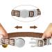Tagme Cat Neck Band with Name & Address | Safe Closure Cat Necklace | 2 Pack Brown (18cm-30cm) | International Shipping - Buy Online on SooperMarket.com