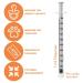 Care Touch 1ml Syringe with Luer Lock Tip - 100 Count - Ideal for Feeding Tubes and Home Care - Needle-Free - Buy Online on SooperMarket.com