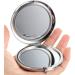 KALLORY Mini Rhinestone Compact Mirror - Double-Sided Hand Held Makeup Vanity Mirror for Women and Girls - Small Purse Mirror with Magnification - Silver - Buy Online on SooperMarket.com
