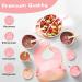 Shop Mumez 14-Part Children's Suction Plate Set - BPA-Free Silicone Baby Plates Bowls Cups & Bibs - Pink & Peach - International Shipping Available - Buy Online on SooperMarket.com