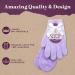 Purple Canyon Aloe Spa Sock and Glove Set | Overnight Moisturizing for Women and Men | Lavender Colored - Buy Online on SooperMarket.com