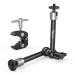 SmallRig Clamp w/ 1/4" and 3/8" Thread and 9.8 Inches Adjustable Friction Power Articulating Magic Arm with 1/4" Thread Screw for LCD Monitor/LED Lights - KBUM2732B 9.5 inches